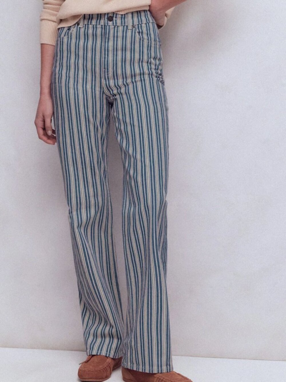 New Boden High Rise Column Leg Jeans Long 32